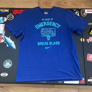 Nike “In Case of Emergency, Break Glass” Graphic Tee